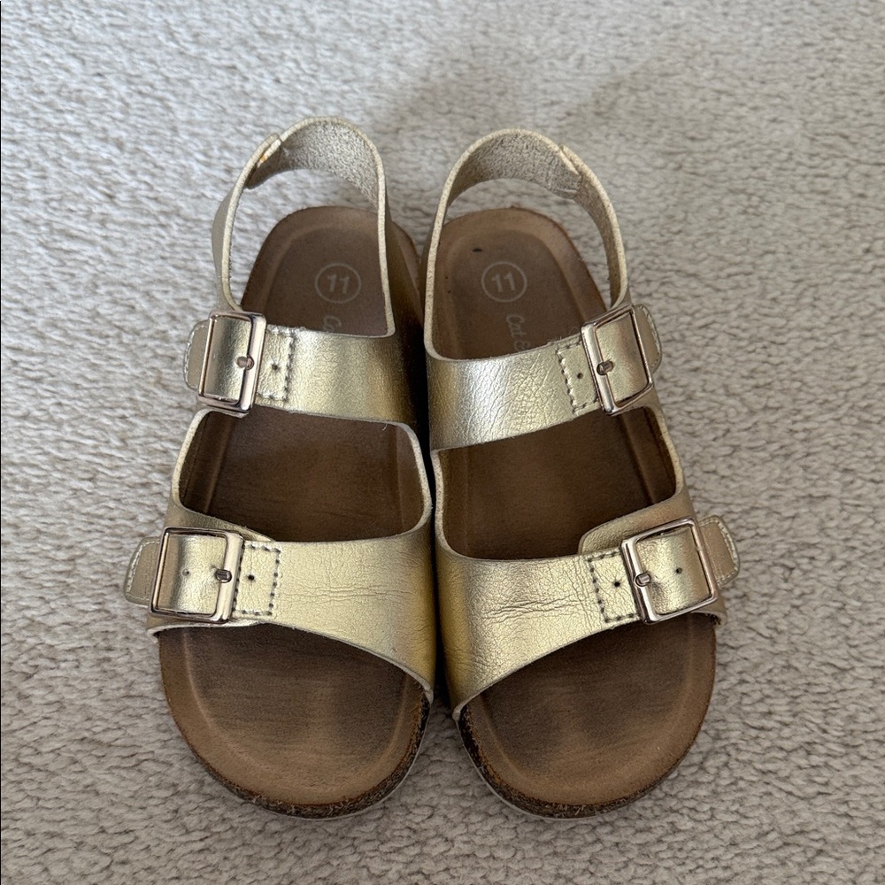 Cat & Jack Gold Kids Sandals